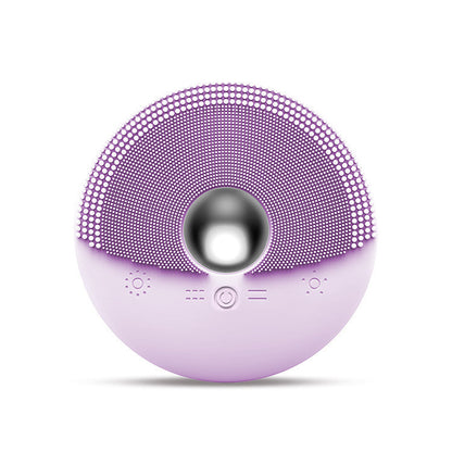 Heated Silicone Facial Cleansing Brush – Ultrasonic Vibration Face Wash Device