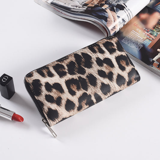 Fashion Long Zipper Women’s Wallet – PU Leather Korean Style Clutch Purse