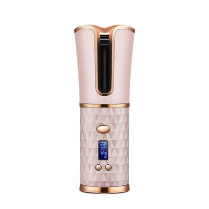 Multifunctional Automatic Wireless Curling Iron – Cordless LCD Hair Curler with Fast Heating & USB Rechargeable Battery