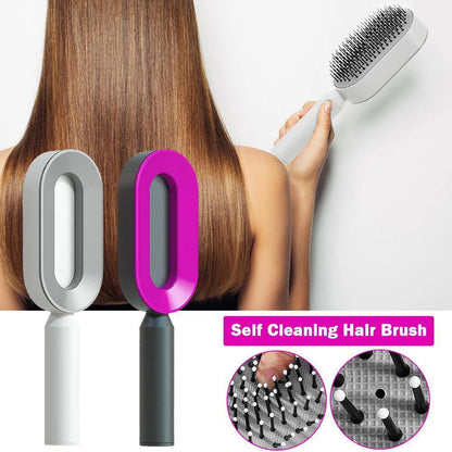 Women’s 3D Self-Cleaning Hair Growth Comb – Scalp Massage Anti-Hair Loss Brush for Healthy Shine