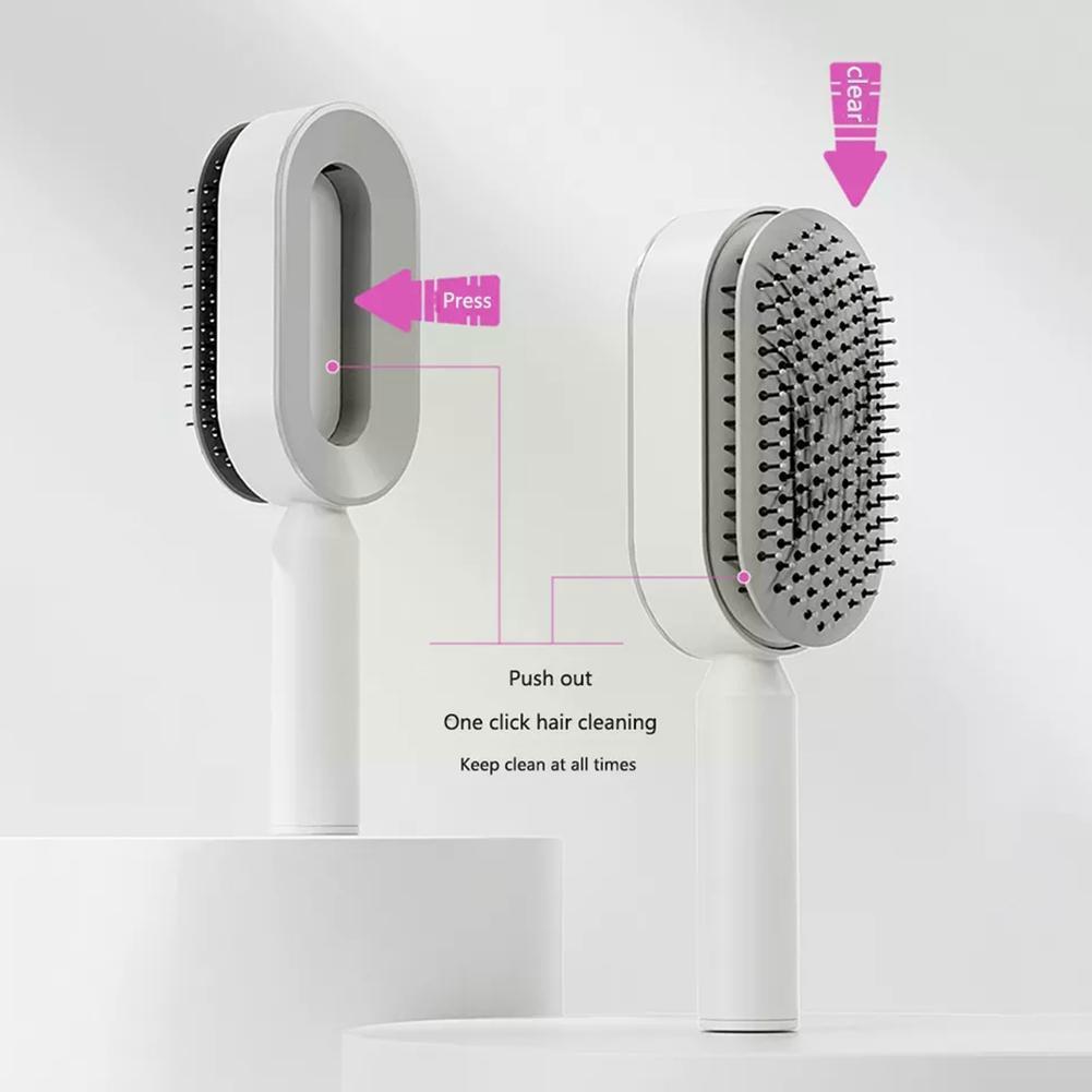 Women’s 3D Self-Cleaning Hair Growth Comb – Scalp Massage Anti-Hair Loss Brush for Healthy Shine