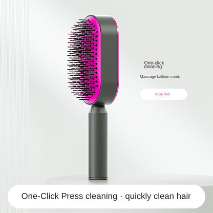 Women’s 3D Self-Cleaning Hair Growth Comb – Scalp Massage Anti-Hair Loss Brush for Healthy Shine
