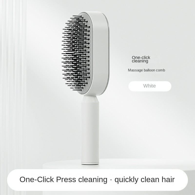 Women’s 3D Self-Cleaning Hair Growth Comb – Scalp Massage Anti-Hair Loss Brush for Healthy Shine