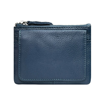 Retro Mini Genuine Leather Wallet – Multifunctional Card Holder & Storage Bag
