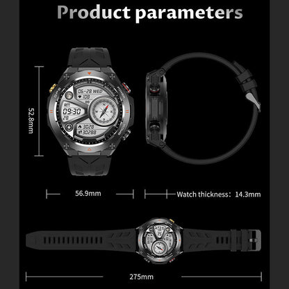 SENBONO GPS Smart Watch for Men – 1.45" HD Screen, Altimeter, Barometer, Compass, AI Voice, Android & iPhone Compatible