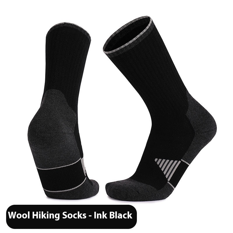 Unisex Wool Knee-High Sports Socks – Warm, Breathable & Anti-Slip Skiing Socks