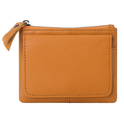 Retro Mini Genuine Leather Wallet – Multifunctional Card Holder & Storage Bag
