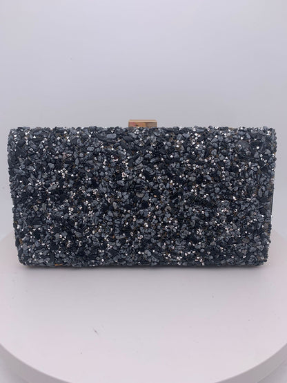 Women's Diamond Clutch Bag – Elegant Banquet Evening PU Leather Handbag