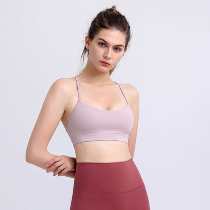 Women’s Sling Yoga Bra – Sports & Fitness Nylon Crop Top