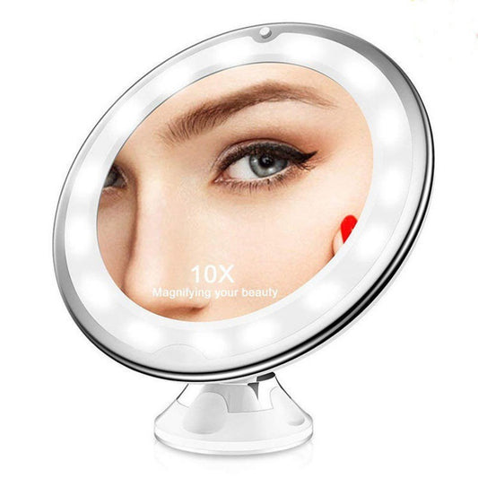 LED Makeup Mirror with Supplement Light – Portable Vanity Mirror with Bright LED Lighting