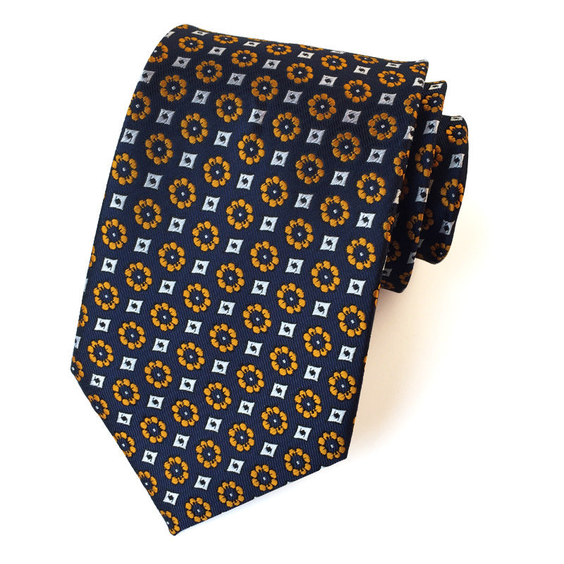 Men’s Polyester Jacquard Bow Tie – Casual & Formal Flower Pattern Arrow Style