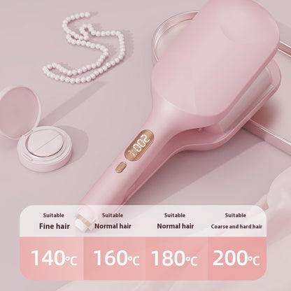 40MM Large Egg Roll Hair Curler – Deep U LCD Display Curling Iron for Voluminous Waves