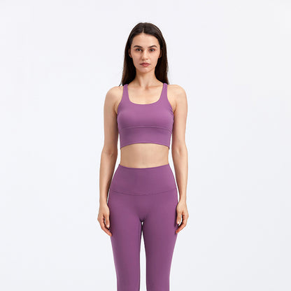 Women’s Fitness Running Yoga Bra – Super Elastic Cotton Blend Vest