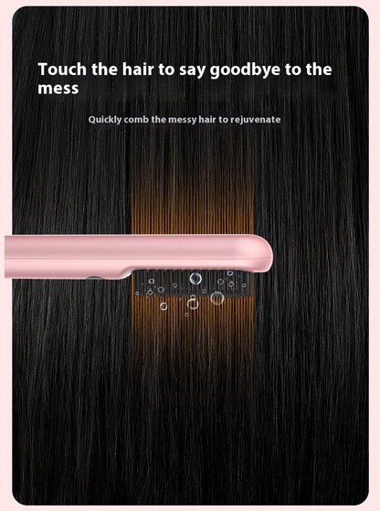 Portable Anion Straight Comb – Wireless Negative Ion Hair Straightener Brush for Students & Office Workers