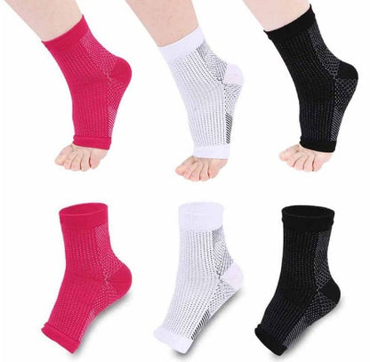 Men & Women Compression Ankle Support Socks – Anti-Fatigue Foot Sleeve for Pain Relief & Sports