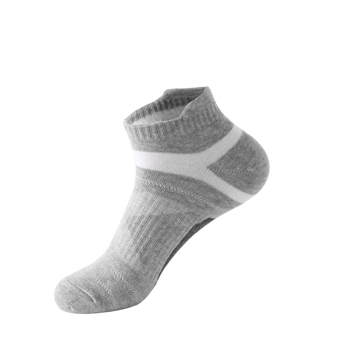 Men’s Summer Thin Cotton Socks – Color Matching Short Tube Non-Slip Sports Wear