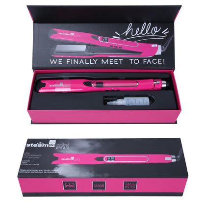 Mini Steam Hair Straightener – 2-in-1 Curling & Straightening Spray Splint 200W