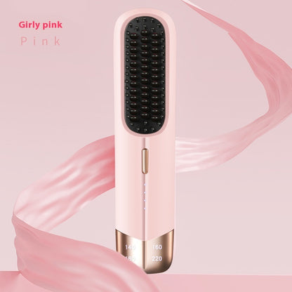 Portable Wireless Hair Straightener & Curler – Dual-Use Splint for Wet & Dry Styling