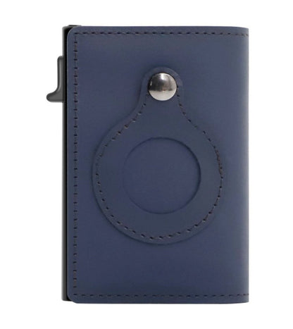 AirTag Wallet for Men – Anti-Theft RFID Slim Leather Card Holder with Money Clip & Apple AirTag Pocket