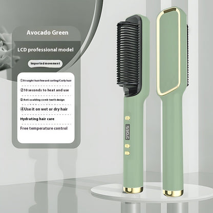 Negative Ion Straight Comb – LCD Hair Straightener Does Not Hurt Hair