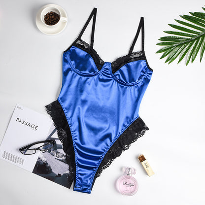Women’s Underwear Bodysuit Top – Milk Silk Slim Fit Lingerie