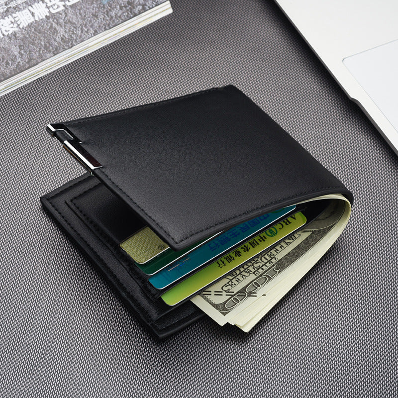Wholesale Men’s Wallet – PU Leather Business Money Clip & Card Holder Case