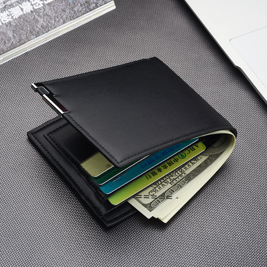 Wholesale Men’s Wallet – PU Leather Business Money Clip & Card Holder Case