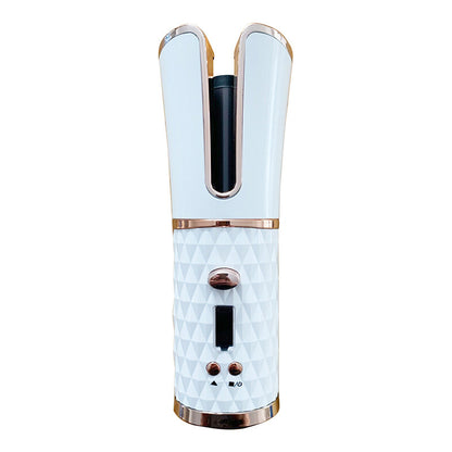 Multifunctional Automatic Wireless Curling Iron – Cordless LCD Hair Curler with Fast Heating & USB Rechargeable Battery