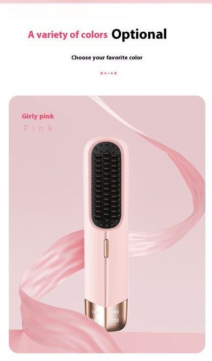 Portable Wireless Hair Straightener & Curler – Dual-Use Splint for Wet & Dry Styling