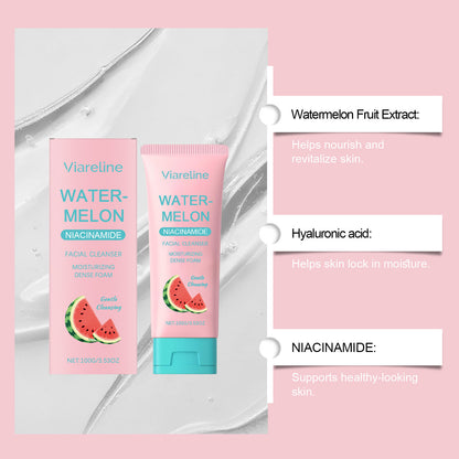 Watermelon Foam Facial Cleanser – 100g Deep Cleansing Face Wash for Acne & Oily Skin