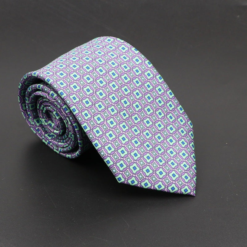 Super Soft Bohemian Silk Tie – Men’s Fashion 75mm Necktie