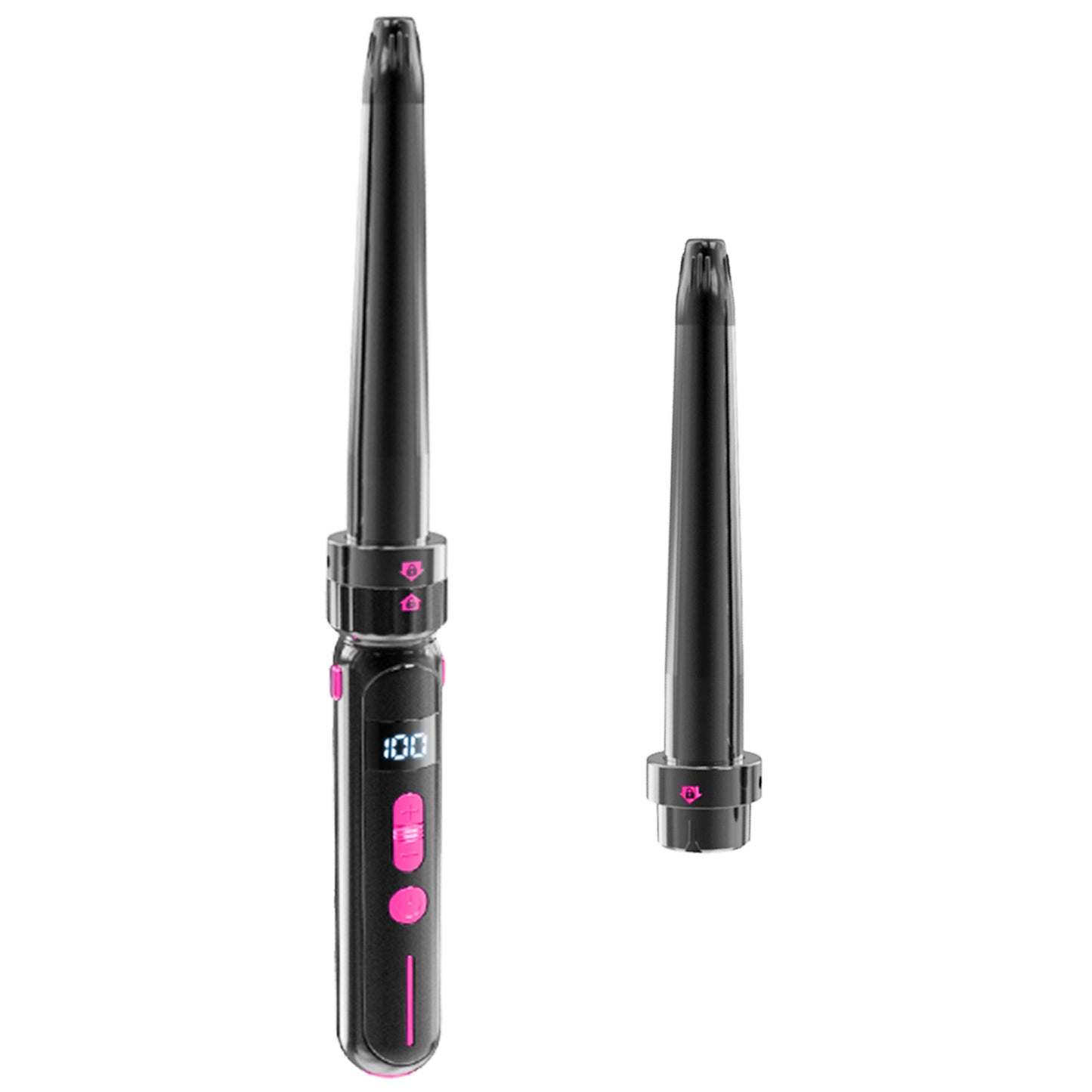 Ceramic Curling Iron & Hair Straightener – Dual-Use Curler Stick with Anti-Scald Design