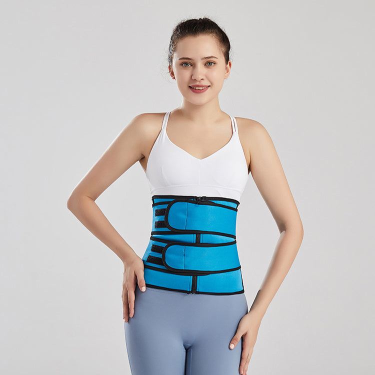 Tummy Sweat Shapewear Bodysuit for Women – Waist Trainer Slimming Corset with 2-3 Belts