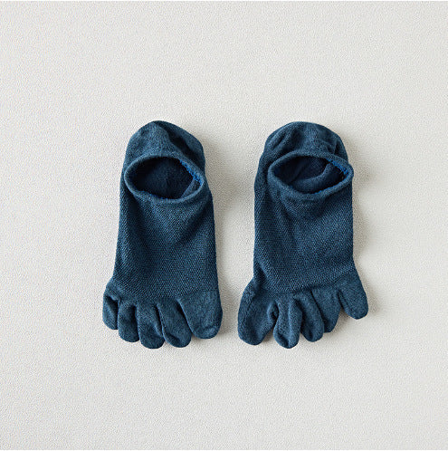 Men’s Cotton Five Toe Socks – Breathable Deodorant Sweat-Absorbing Casual Socks