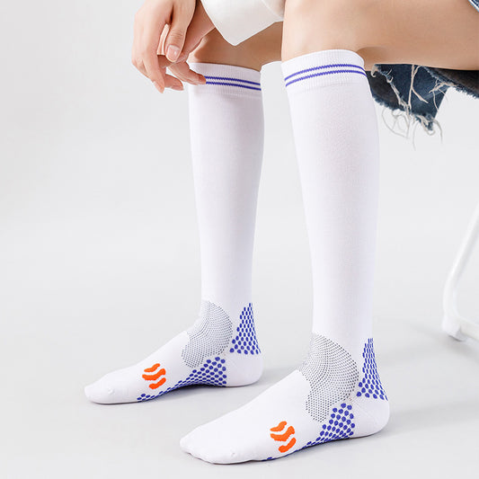 Nylon Sports Compression Socks – Men & Women High Cylinder Football Running Muscle Support