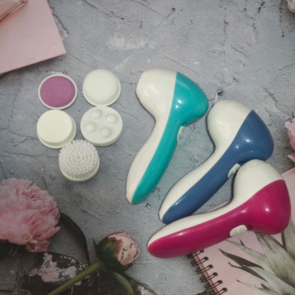 5-in-1 Electric Facial Cleansing Brush – Multifunctional Face Washing Beauty Instrument