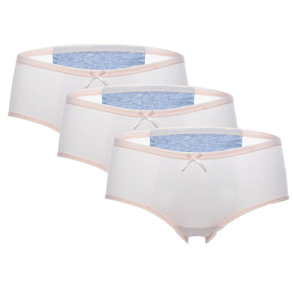3Pcs Pack Cotton Menstrual Panties – Leakproof Period Underwear for Women