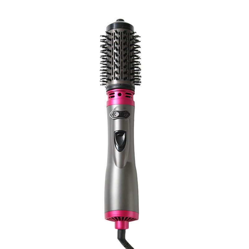 Electric Rotating Hair Curling Comb 2-in-1 Straightener & Curler with Constant Temperature