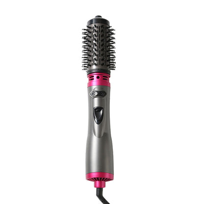 Electric Rotating Hair Curling Comb 2-in-1 Straightener & Curler with Constant Temperature