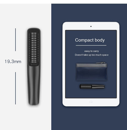 Wireless Charging Anion Straight Comb – USB Rechargeable Hair Straightener & Curler Brush