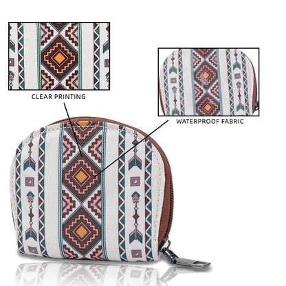 Women’s Lightweight Canvas Card Wallet – Portable Waterproof Retro Style