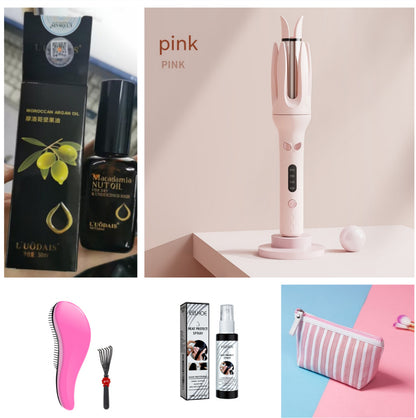 Full-Automatic Hair Curler – Lazy Egg Roll Large Wave Curling Iron with Ceramic Glaze Panel