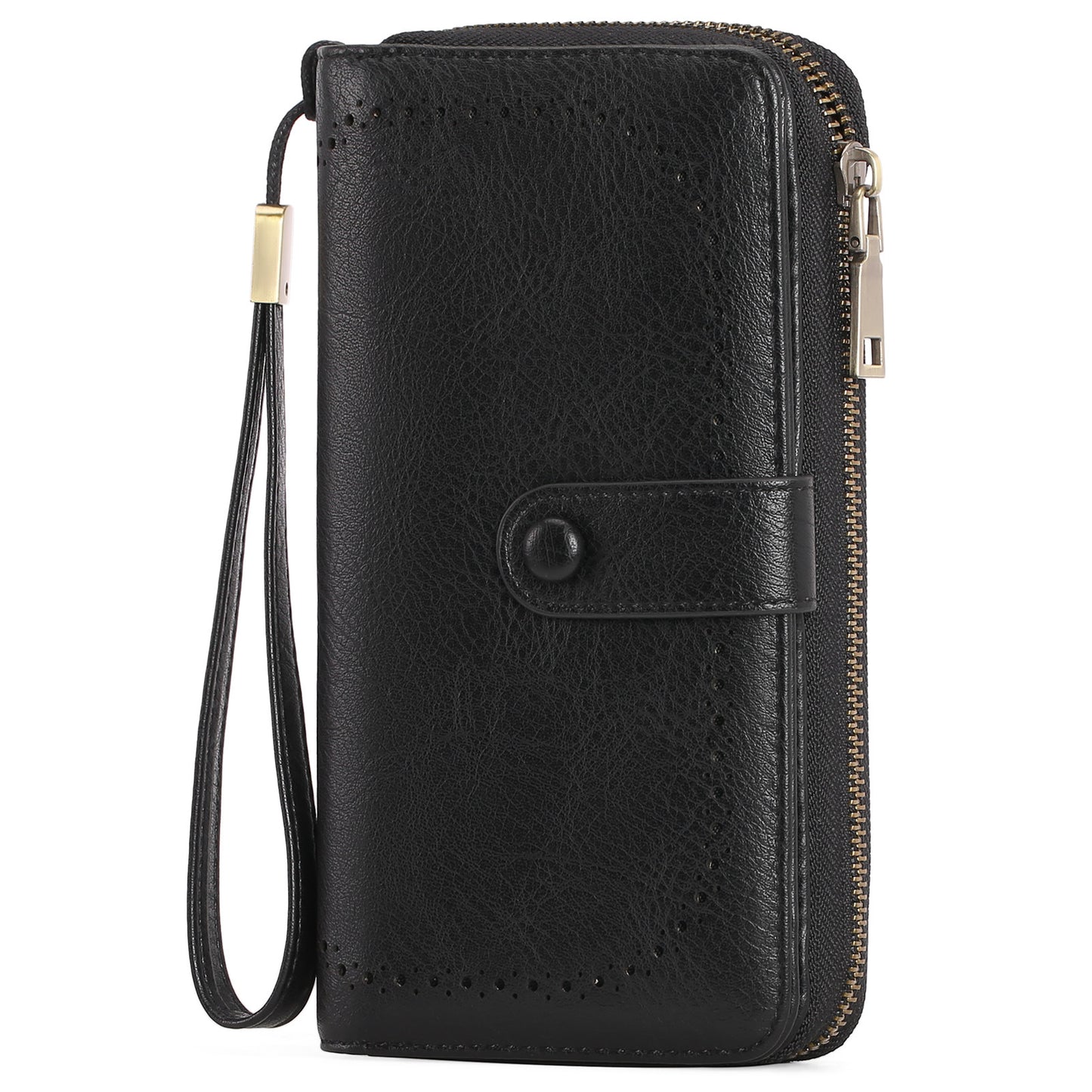 Expanding Card Holder Women’s Long Wallet – PU Leather Passport Bag with Anti-Theft RFID Protection