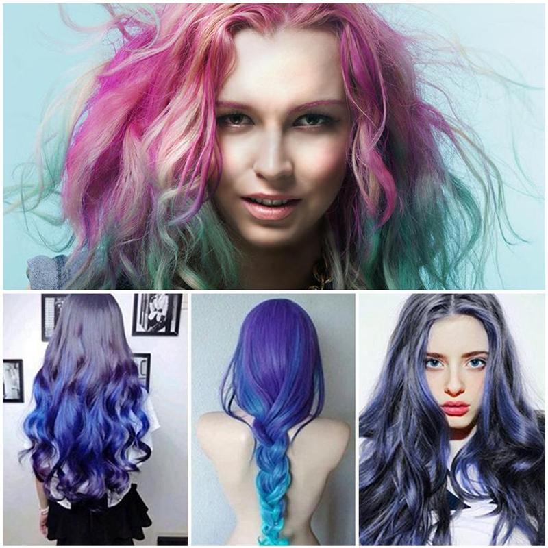 Mini Disposable Hair Color Chalk Comb – Temporary Crayon Dye with Brush for Parties & Cosplay