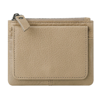 Retro Mini Genuine Leather Wallet – Multifunctional Card Holder & Storage Bag