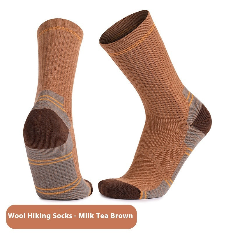 Unisex Wool Knee-High Sports Socks – Warm, Breathable & Anti-Slip Skiing Socks