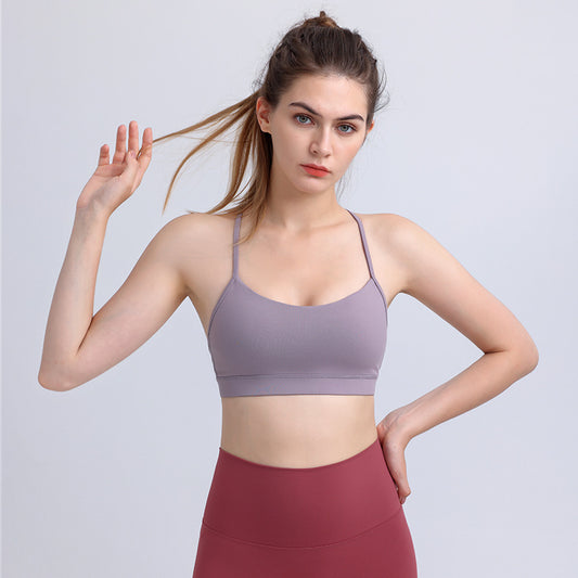 Women’s Sling Yoga Bra – Sports & Fitness Nylon Crop Top