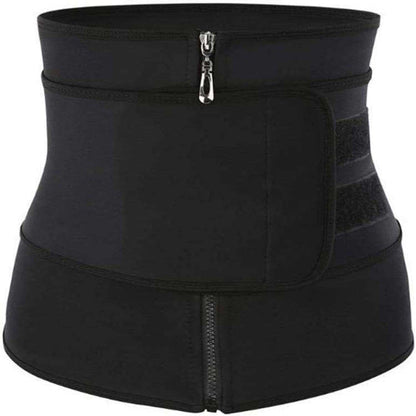 Tummy Sweat Shapewear Bodysuit for Women – Waist Trainer Slimming Corset with 2-3 Belts
