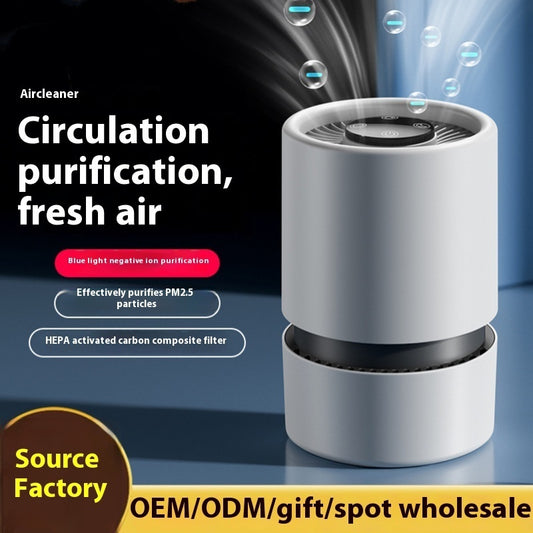 Desktop Air Purifier – Formaldehyde & Odor Removal, Smoke Eliminator Small Indoor Cleaner