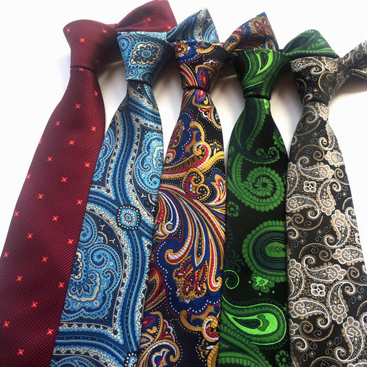 Men’s Polyester Jacquard Bow Tie – Casual & Formal Flower Pattern Arrow Style